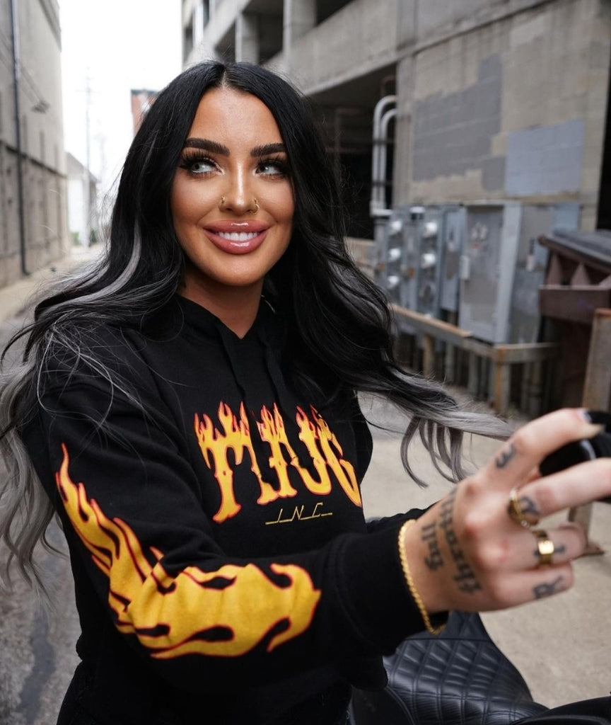 The LIT crop top hoodie