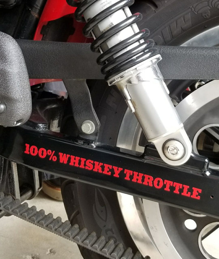 100% Whiskey Throttle Decal