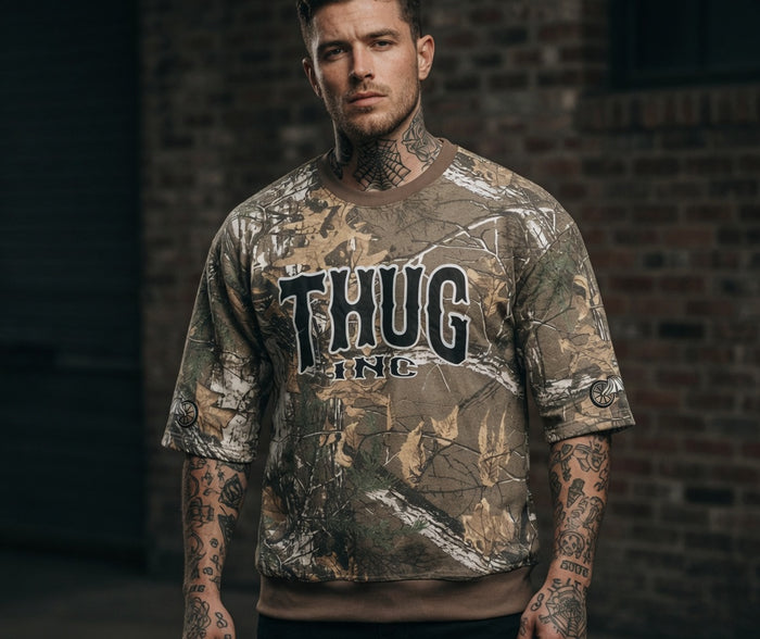 The WOODLAND CAMO 3/4 Sleeve