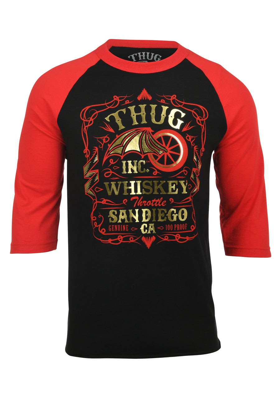 The WHISKEY THROTTLE 3/4 Tee
